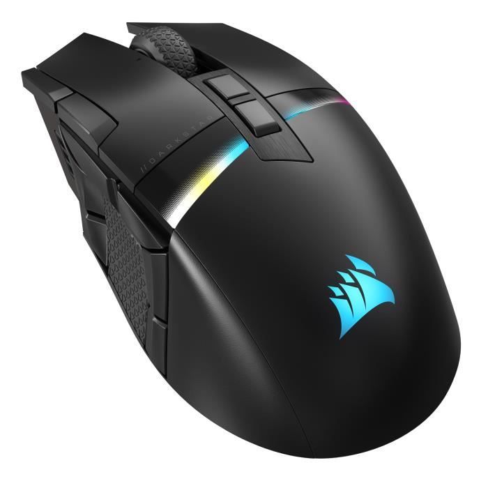 Gaming Mouse - Wireless - CORSAIR - DARKSTAR RGB Wireless - 15 programmable buttons - Optical Sensor - Black - (CH-931A011-EU)
