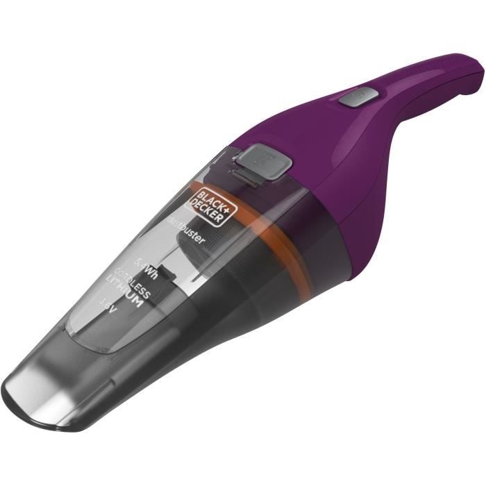 Cordless handheld vacuum cleaner - BLACK & DECKER - NVC115W-QW - 8 AW - 3.6 V 1.5 Ah - Bordeaux