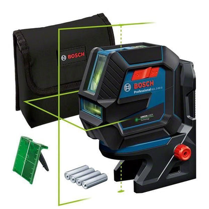 Green laser 2 points and lines GCL 2-50 g with RM support 10 in cardboard box - Bosch - 0601066m00