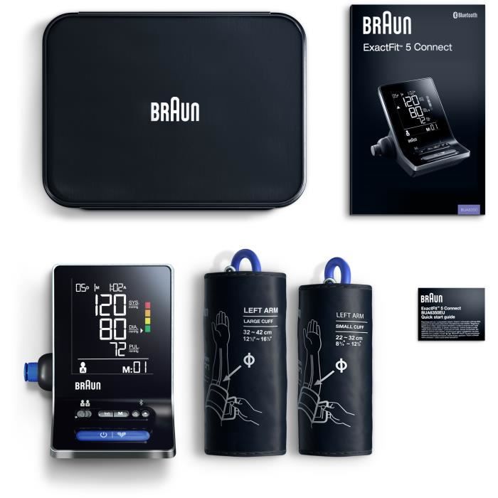 Braun Blood Pressure Monitor ExactFit 5 Connect Smart Blood Pressure Monitor - BUA6350EU