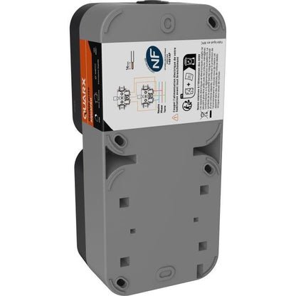 Double socket - QUARX - Aqua Pro - Outdoor, vertical, IP55, 250V, 16A