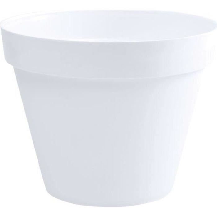EDA Tuscan round flower pot - Ø 60 x h 47 cm - 76 l - white
