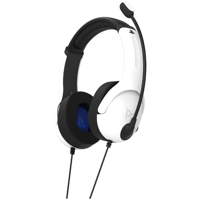 PDP - LVL40 Wired Gaming Headset for PS4 and PS5 - White