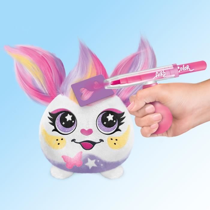 Canal Toys - Airbrush Plush - Mini Hair'iffic plush toy to style and decorate with felt-tip pens - AIR 038 - Random plush model
