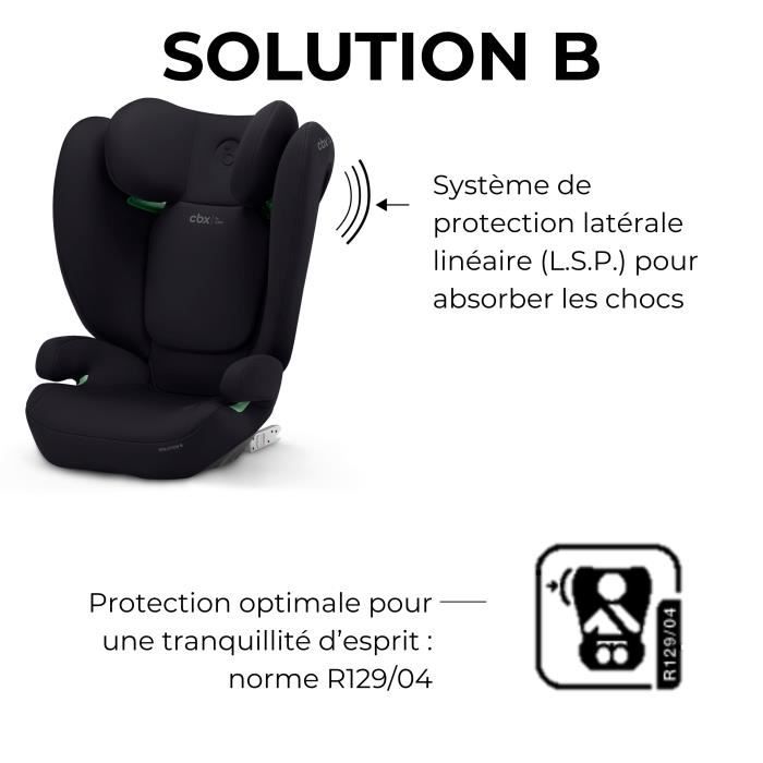 AUTO SEP SOLUTION B I -FIX Volcano Black Cybex - Group 2/3 - Black