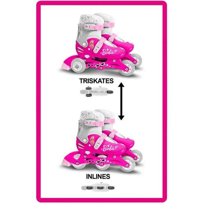 STAMP - Two-in-One 3 Wheel Inline Skates - Barbie