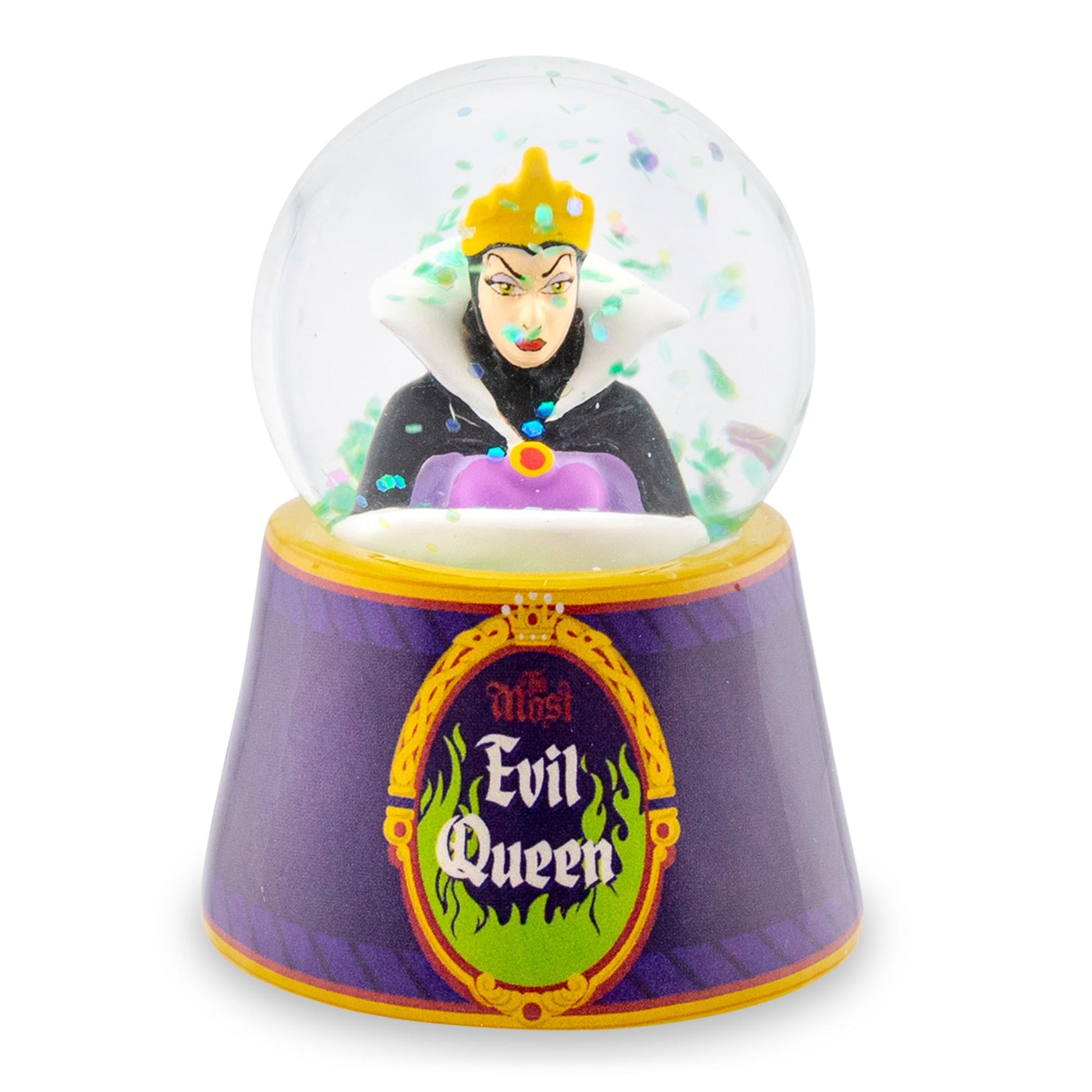 Disney Snow White Evil Queen "Mirror, Mirror" Mini Light-Up Snow Globe