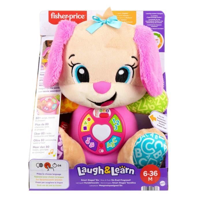 Fisher-Price-Laugh and Learn-Sis Progressive Awakening-Musical Plush JFD31
