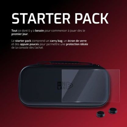 Starter Pack - ONLAN - Nintendo Switch 2 - Black Case + Screen Protector + Thumbsticks