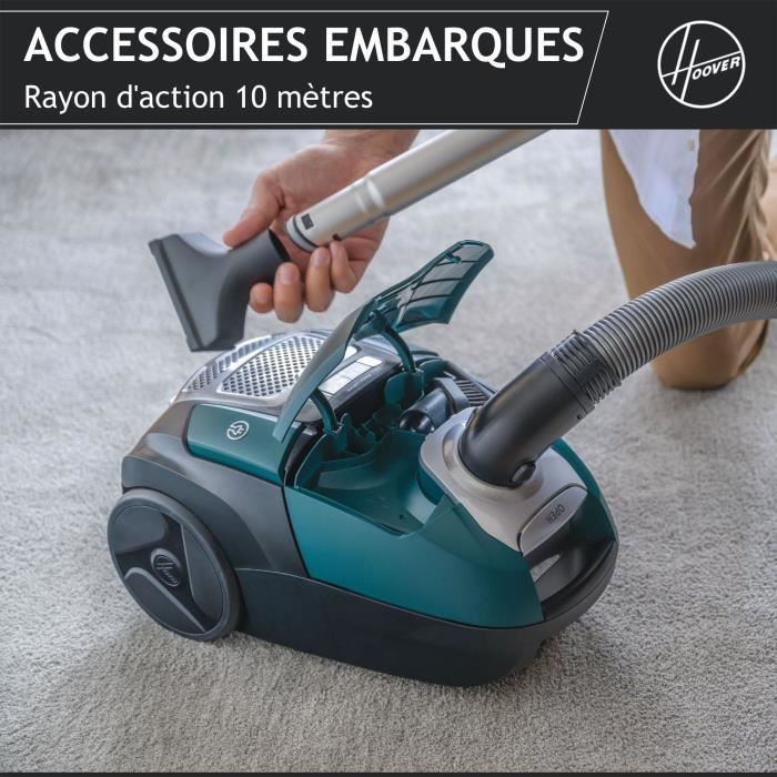 Vacuum Cleaner with Bag - HOOVER - HE530ALG - 700 W - 4 L - 65 dBA - Special animals and allergies