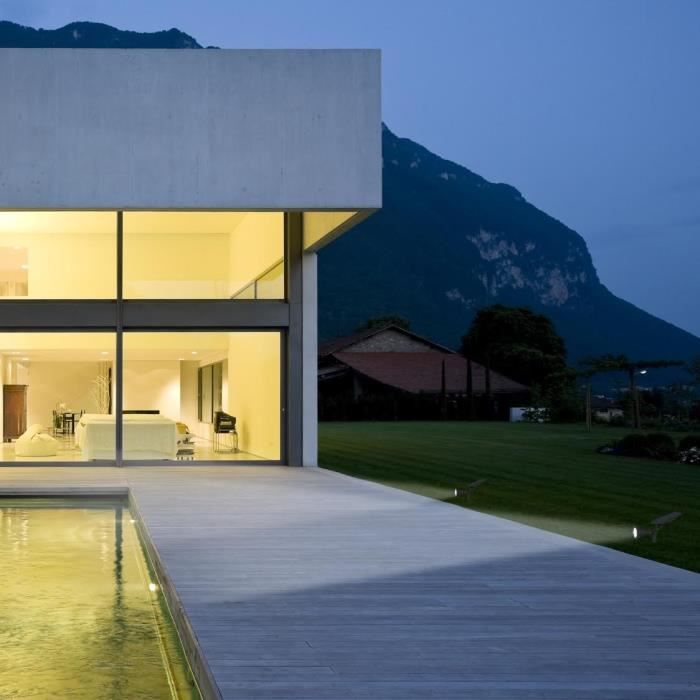 Waterproof outdoor solar spotlight - LUMISKY - 4 white LEDs - 200 Lm - 90° swivel head