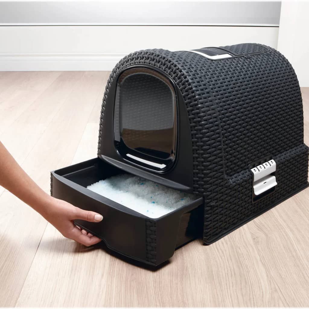 Curver Bac a litter for cats 51x38.5x39.5 cm anthracite