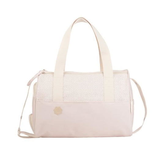 Badabulle Pocketstyle Diaper Bag - Changing mat, Insulated cover, Pouch, Stroller clips included, Cream