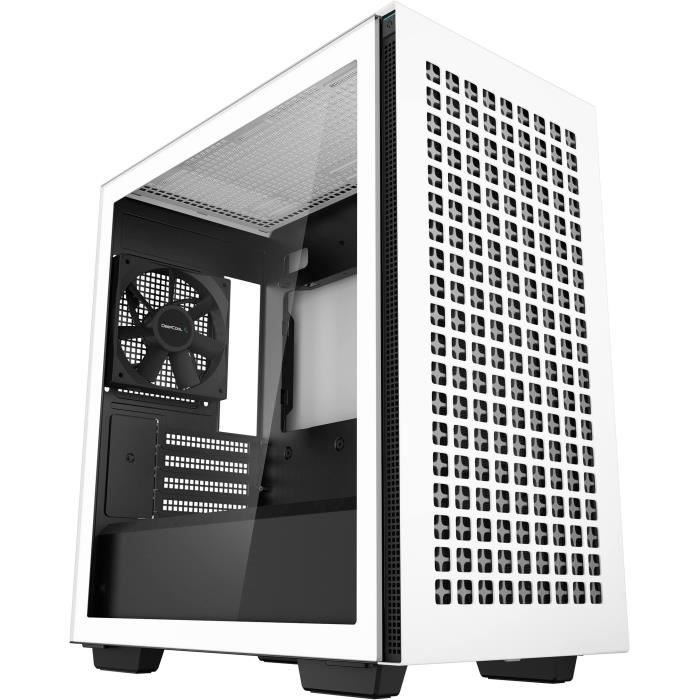 PC case without power supply - DEEPCOOL CH370 (White) - Mini tower - Micro-ATX format