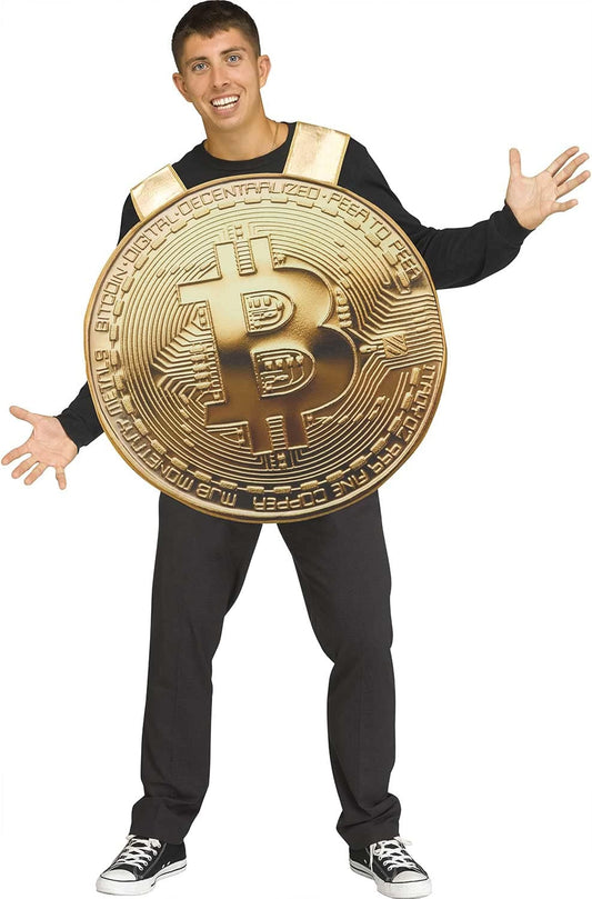 Bitcoin Adult Costume | One Size Fits Most