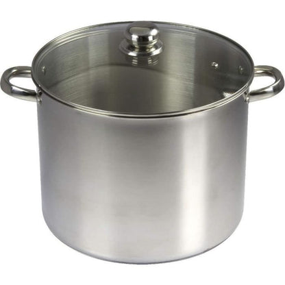 BAUMALU Stainless steel caterer + glass lid - 30 cm