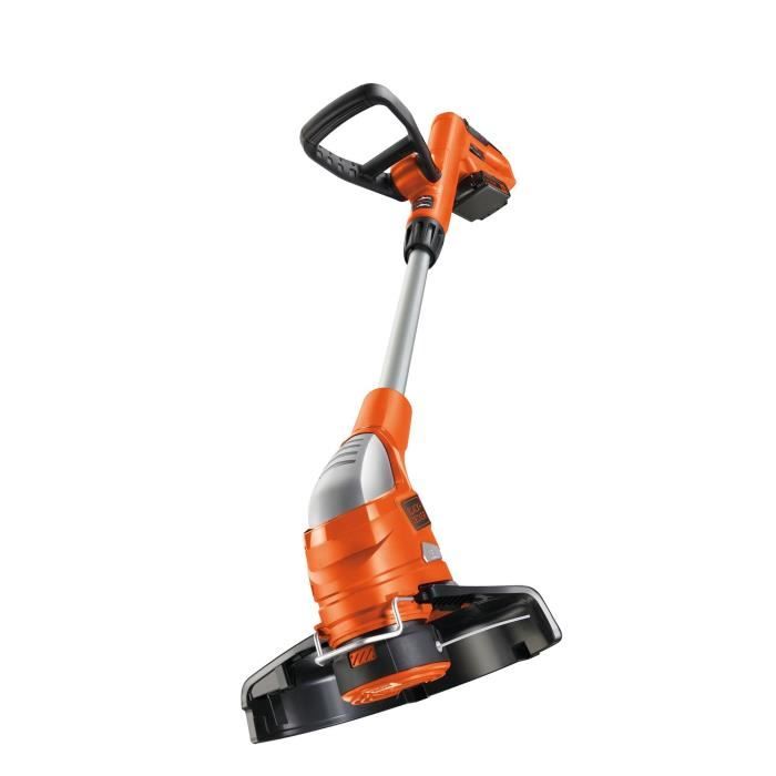 BLACK+DECKER 23 cm 18 V 2 Ah Grass Trimmer - GLC1823L20-QW - 180° Pivoting Head