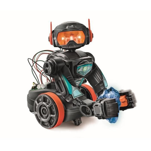 Clementoni - Robot Evolution 2.0 to assemble and program - 4 game modes - Made in Italy