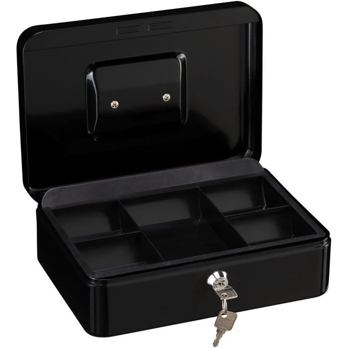 Money box - BURG WACHTER - Money 5025 Black - Key opening, black steel