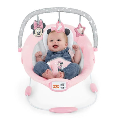 BRIGHT STARTS - Minnie Mouse vibrating lounger Rosy Skies