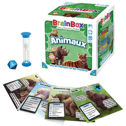 Board game - BrainBox - Animals - Observation and memory game - 1 player or more - 8 years and older