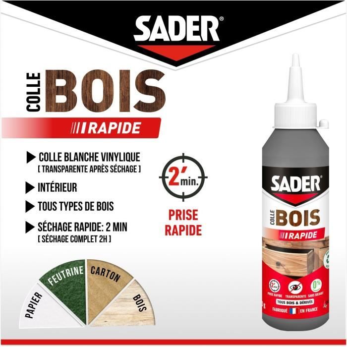 SADER Glue Wood Quick Shot - Bottle 100g