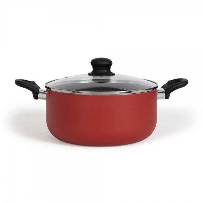 28 cm Dutch oven - LIVOO - MEP151R - Non-stick without PFOA or PFOS - Silicone handles - Suitable for all hobs including induction