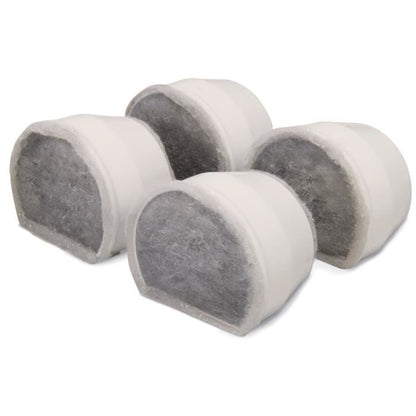 DRINKWELL 4 Charcoal Replacement Filters for Avalon and Pagoda Fountains - For Dogs and Dogs