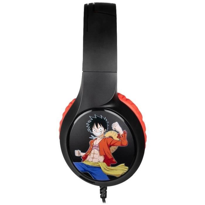 Wired gaming headset - KONIX - One Piece - PC, PS4, PS5, Switch and Xbox - Microphone - 1.5 m cable - 3.5 mm jack socket - Luffy