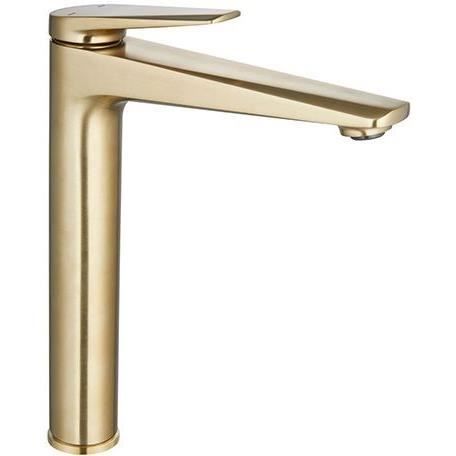 Edouard Rousseau - GLOSS HIGH Basin Mixer Tap - Brushed Brass