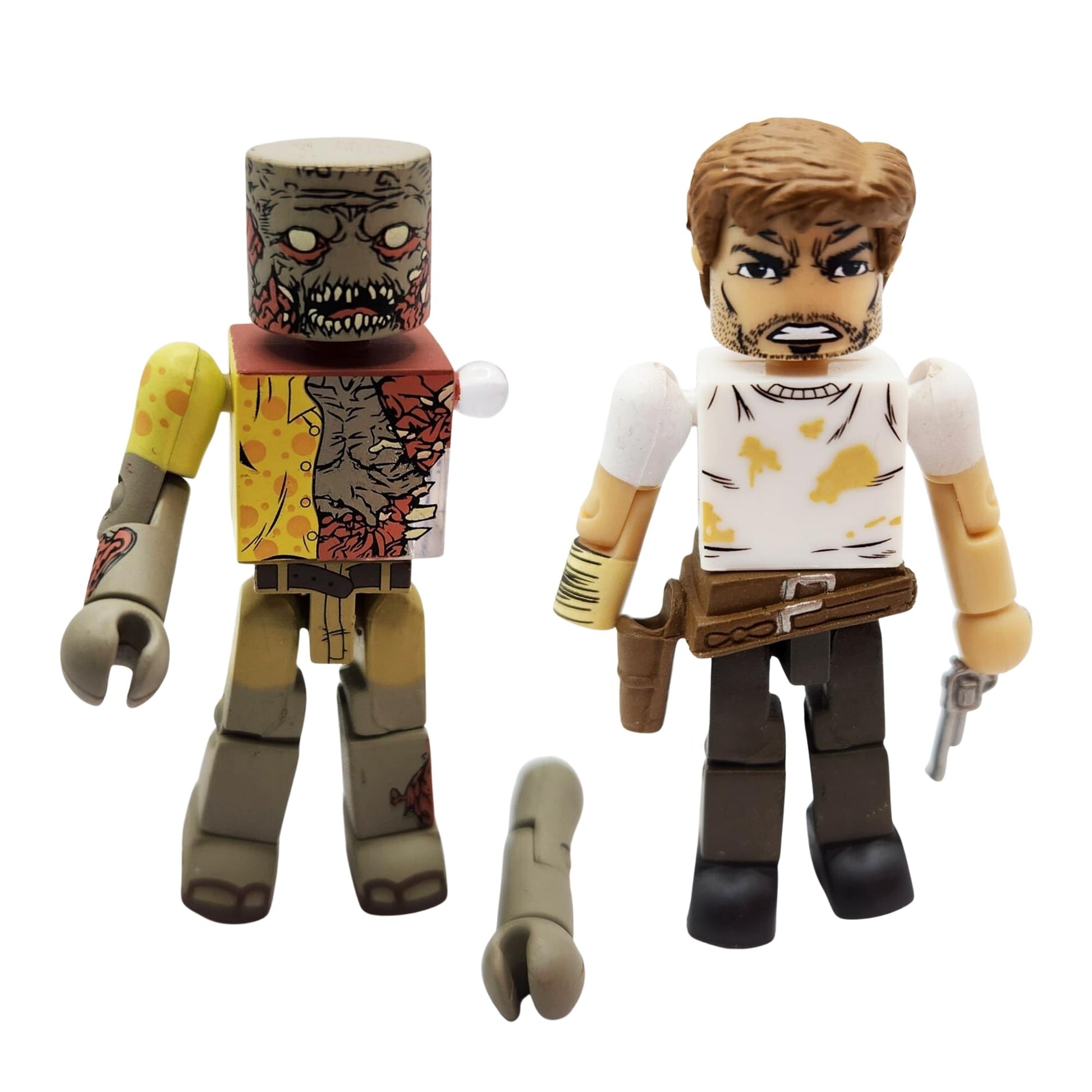 The Walking Dead Exclusive Minimates 2 Pack - Rick Grimes & Walker