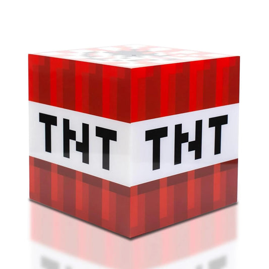 Minecraft TNT Block 6 Inch USB LED Cool Night Light Cube Toy for Kids & Gamers