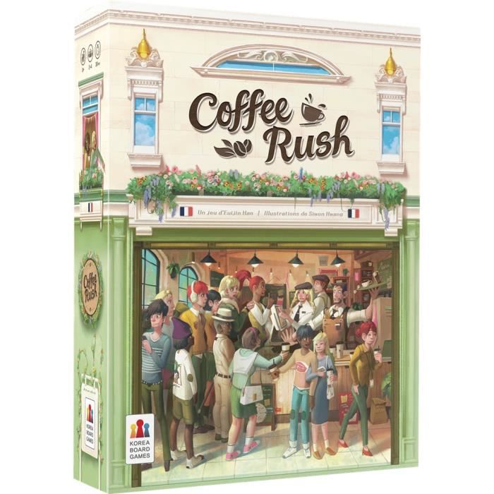 Management game - ASMODEE - KBGCR01FR - Coffee Rush - 2 players or more - 30 min of play