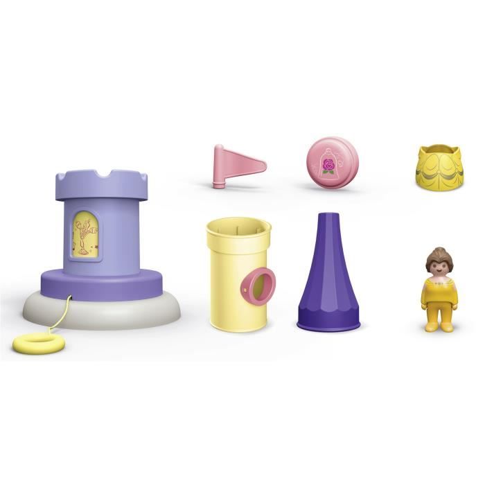 PLAYMOBIL Junior 71458 Belle, Turret with music, Disney, From 12 months