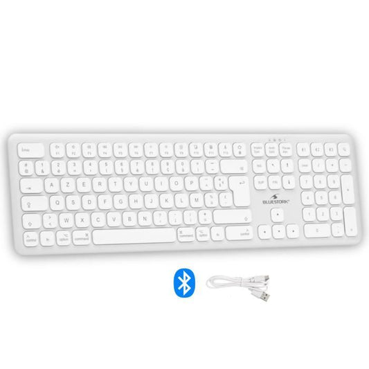 Bluetooth wireless keyboard - BLUESTORK - MAC - Full size - Mac compatible - White