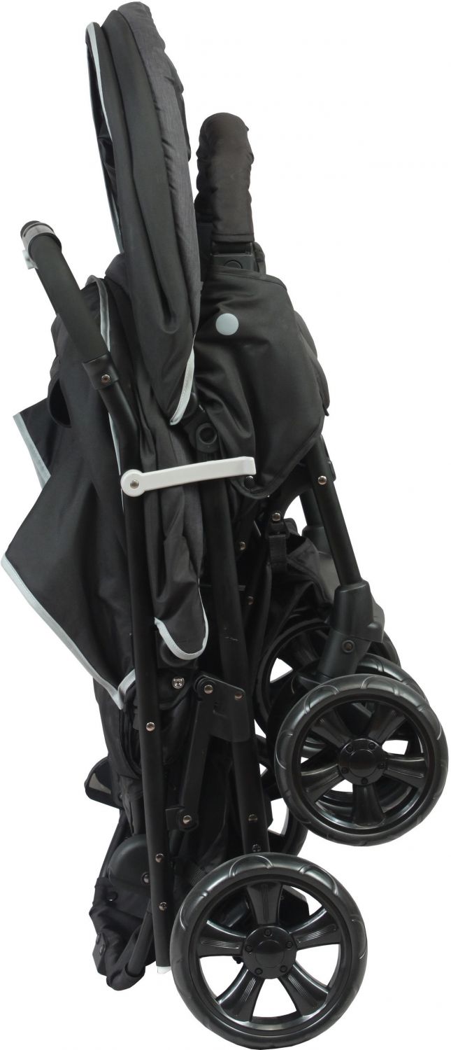 BAMBISOL Double Stroller - Fully equipped - Rain cover included - Easy folding