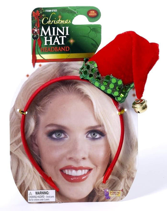 Christmas Mini Hat Costume Accessory Headband One Size Fits Most