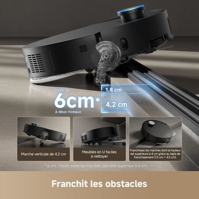 DREAME X50 Ultra Complete Robot Vacuum Cleaner with Dock - AI Obstacle Avoidance and 360° Navigation - 20,000 Pa Power