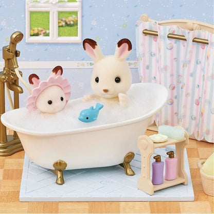 Bathtub and shower set - SYLVANIAN FAMILIES - 5739 - Bathroom set with accessories