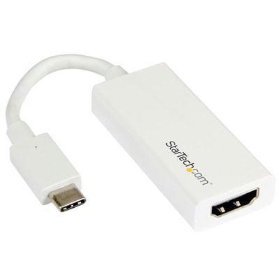 USB C TO HDMI ADAPTER SUPPORTS 4K RESOLUTIONS - REVERSIBLE USB-C ALSO CONNECTS T