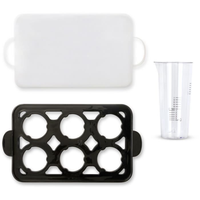 Egg cooker - LIVOO - DOC290 - 400W - 6 eggs - Stainless steel - Keep warm - Egg holder, lid and measuring cup