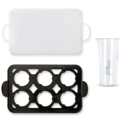 Egg cooker - LIVOO - DOC290 - 400W - 6 eggs - Stainless steel - Keep warm - Egg holder, lid and measuring cup