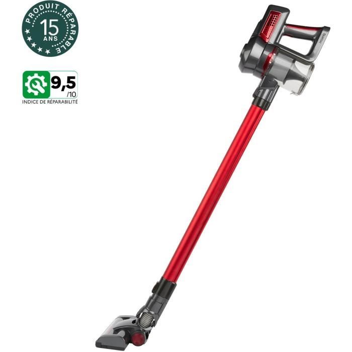 H.Koenig UP600 - Broom vacuum - Autonomy: 35 min - 22.2 V - 2 speeds - Power 120W - 3 Accessories - 0.8L