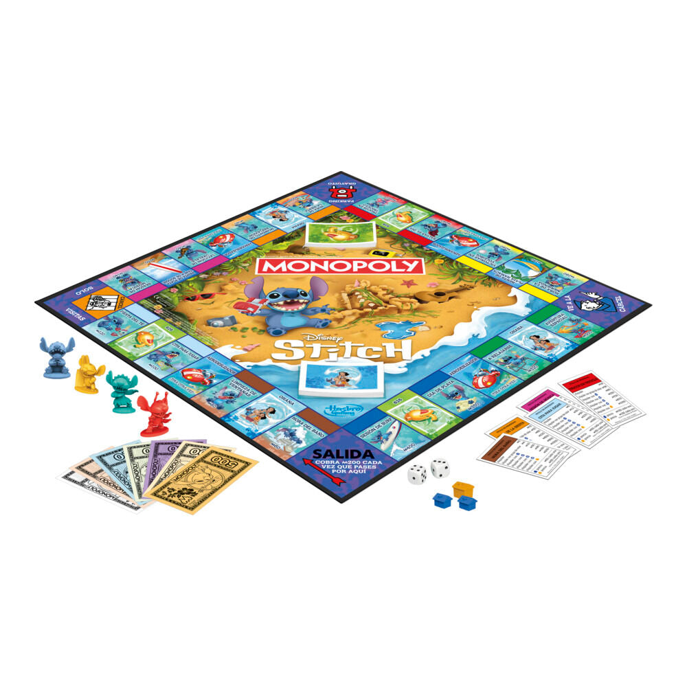 Spanish Disney Stitch Monopoly game