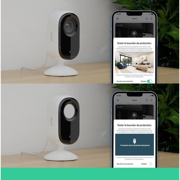 Surveillance camera - ARLO - VMC3260-100EUS - 2K resolution - Color night vision - 6-month battery life