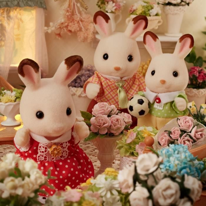 The Chocolate Rabbit Family - Sylvanian Families - 5655 - From 3 years old