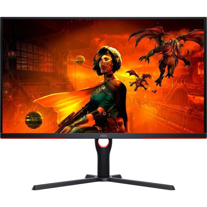 PC Monitor - AOC - U32G3X - 32 UHD 4K - IPS Panel - 144Hz - 1ms - Height Adjustable - 2 HDMI 2 DP - Adaptive Sync - Black
