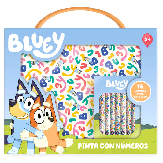 Bluey paint with numbers briefcase