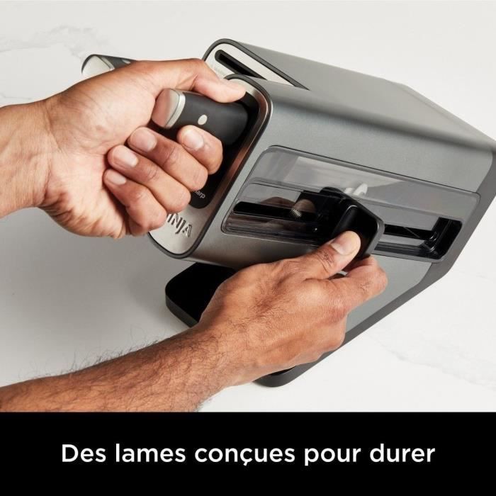 Knife Block - NINJA FOODI - StaySharp K32006EU - With Sharpener - Knife Set - 6 Pieces Sharpened - Black