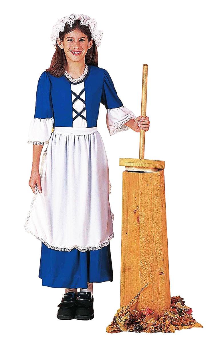 Colonial Girl Child's Costume X-Large